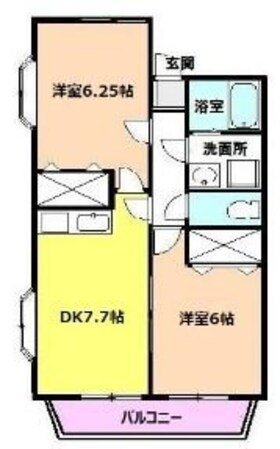 ＹＡＭＡＳＥＮ　IIの物件間取画像